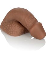 5 Zoll Silikon Verpackung Penis - braun