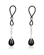 Glas-Anhänger für schwarze Brustwarzen