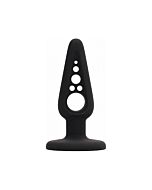 Plug & Play - hohl 4 Butt Plug 10 cm - schwarz