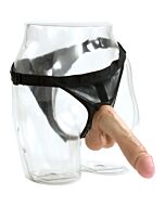 Vac-u-lock Geschirr mit Penis realistico 21,5 cm