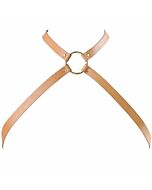 Bijoux Indiscrets Labyrinth Kreuz Brustgeschirr braun