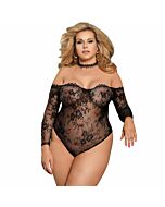 Subblime Queen plus Teddy mit halben Ärmeln