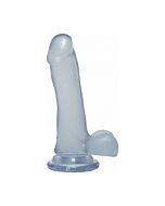 Kristallgelees 6,5 Zoll schlanker Schwanz mit Kugeln - klar