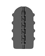 Masturbator Bumpy Schwarz 17 cm