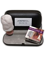 Es posible traducir "Funda Diablo Sorpresa" al alemán como: Überraschungsteufelhülle