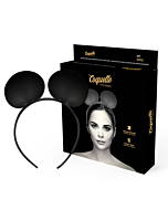 Stirnband Mausohren aus veganem Leder - Coquette Chic