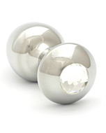 Swarovski Kristall analplug Rosebuds Stahl 43 x 25mm klar