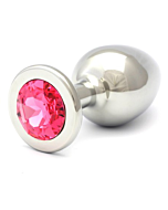 Swarovski anal rosebuds Stahl 84 x 40 mm rosa Kristall