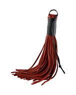 Peitsche aus seidigem rotem Leder