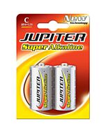 Alkaline Batterien 1,5V x2 Jupiter LR14|C - Blister 2 Stk