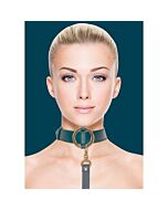 Grünes Halsband "Halo" BDSM