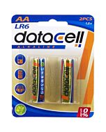 Blister mit 2 alkalischen LR6/AA-Batterien - Datacell