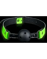 Autsch! Knebel mit Leuchtkugel - Glow in the Dark