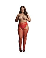 Strumpfhose Glänzendes Verlangen - Rot