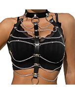 BDSM Schwarzes Kettenharness