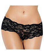 Slip Schwarz Blumen