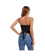 Corsage Noir Stahlknochen 2XL