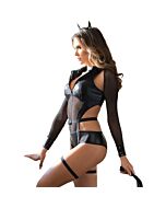 Sexy Leder Teufel Kostüm