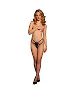 Verstellbarer Tanga "Faye Noir
