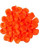 Glanzende orangefarbene Blütenblätter