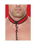 Rotes Neopren-Halsband "HotPaw