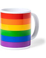 Regenbogen Glitzerbecher - 370 ml