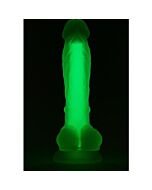 Dildo Leuchten Grün 17,5cm