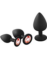 Anal Fantasy Ruby Kit - 3 Plugs