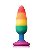 Regenbogen Anal Plug Mittelgroß Rainbow Love