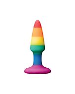 Regenbogen Mini Analplug Lovebow