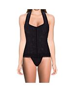 Korsett Ilidia Glänzendes Schwarz