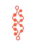 Posh und orange Perlen