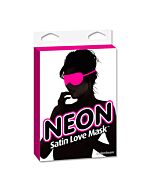 Neon rosa Satin-Maske