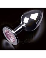 Stecken Sie anal Schmuck große Silber / pink