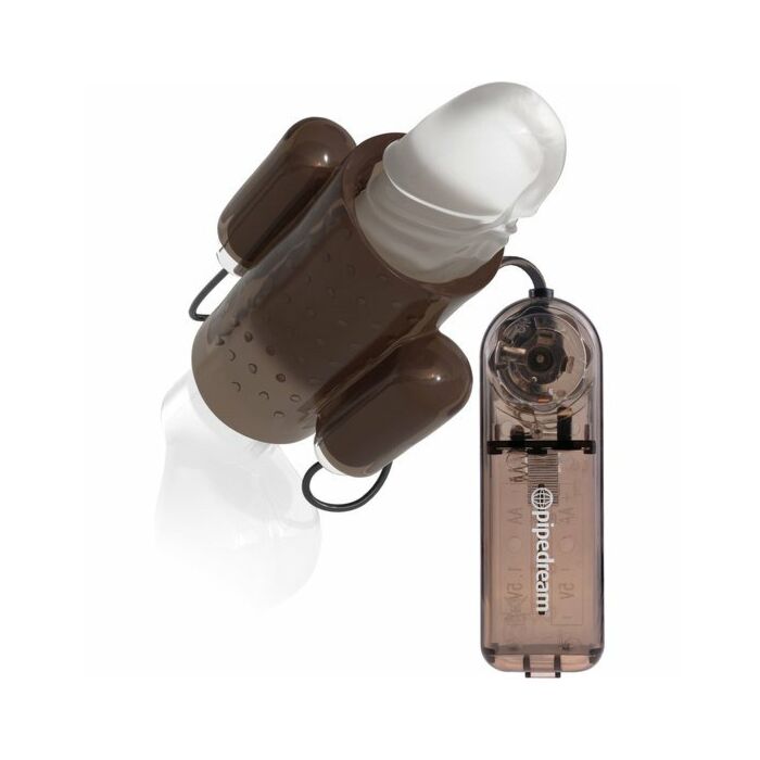 Doppelte vibrierende Penishülle - grau