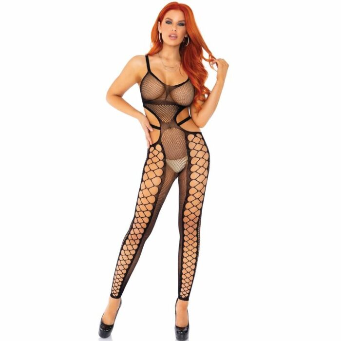 Bein Allee Netz fußlose Bodystocking eine Größe
