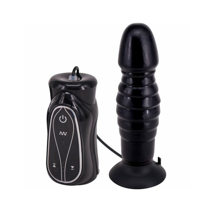 Leasure Thrust - vibrierender Butt Plug schwarz