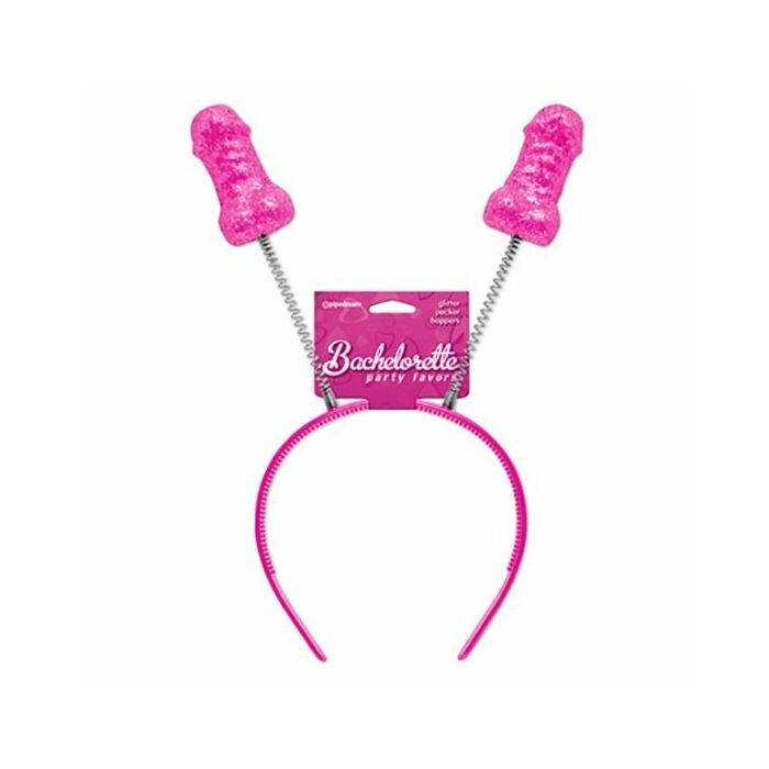 Bachelorette Tiara mit Glitzerfedern