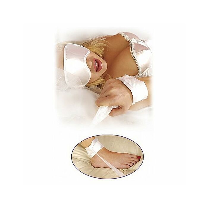 White satin Bondage Kit Fetisch
