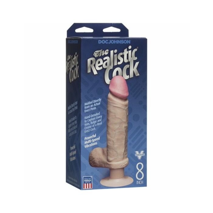 Realistische Penis mit Vibrator 20 cm
