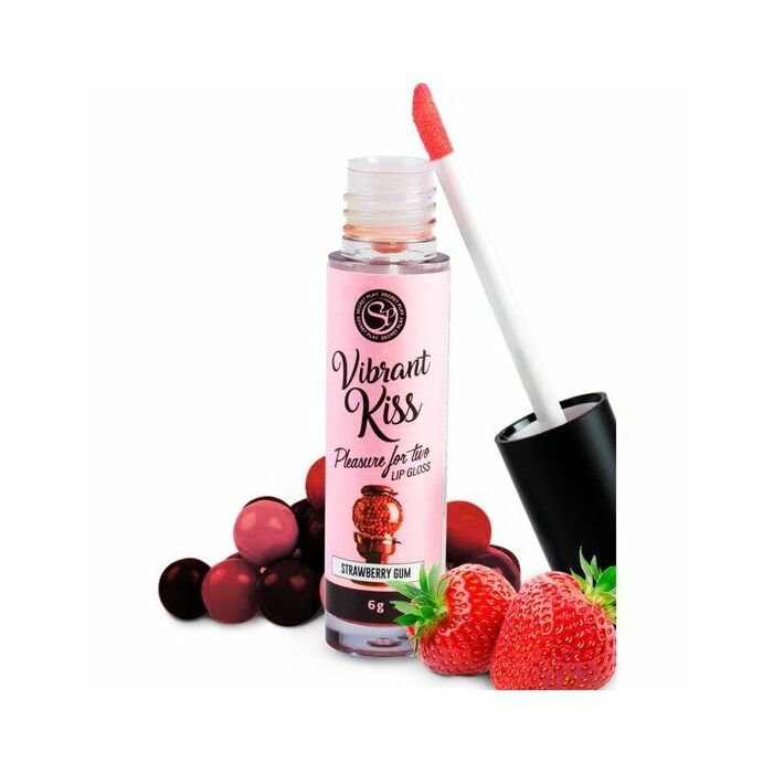 Glanz Lipgloss Vibrant Kiss - Erdbeer-Kaugummi