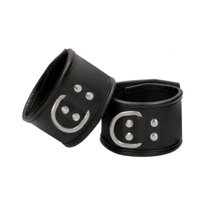 Handschellen mit schwarzem Vorhängeschloss