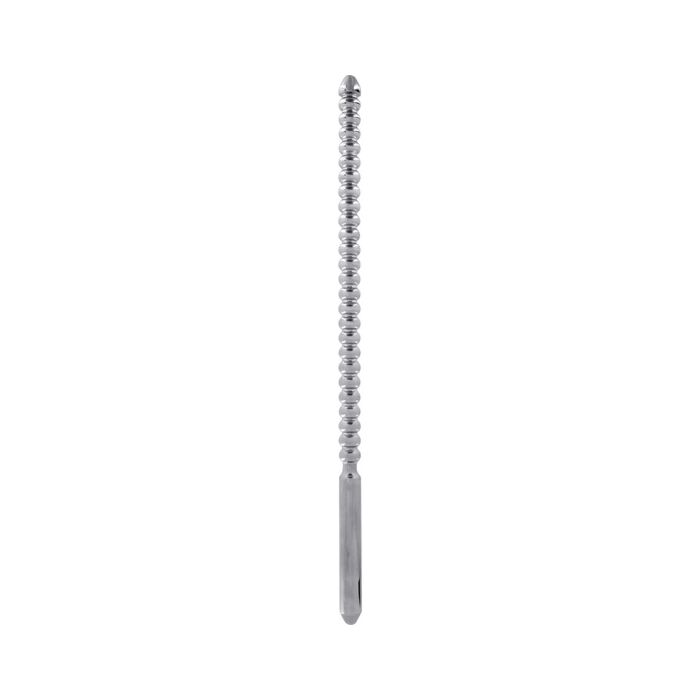 Dip Stick gerippter Penis Plug 10 mm - plata