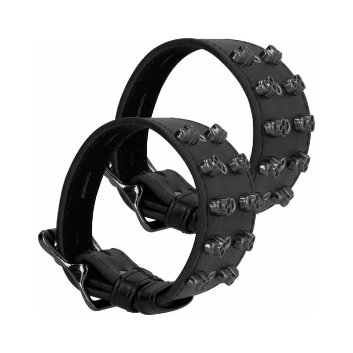 Autsch! Schädel und Knochen - Handschellen mit Schädeln - schwarz