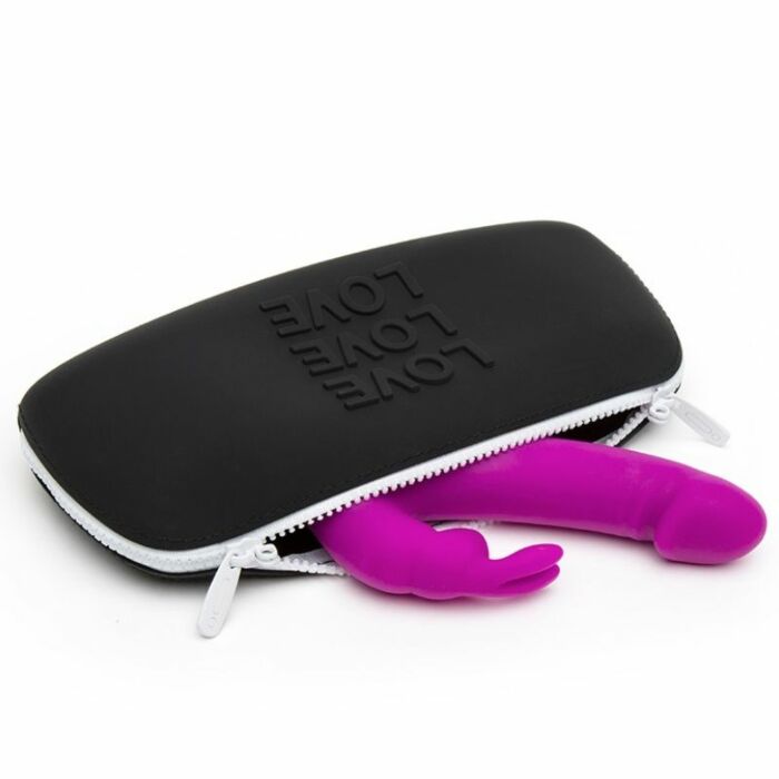 Happy Kaninchen Aufbewahrungskoffer mittelschwarz