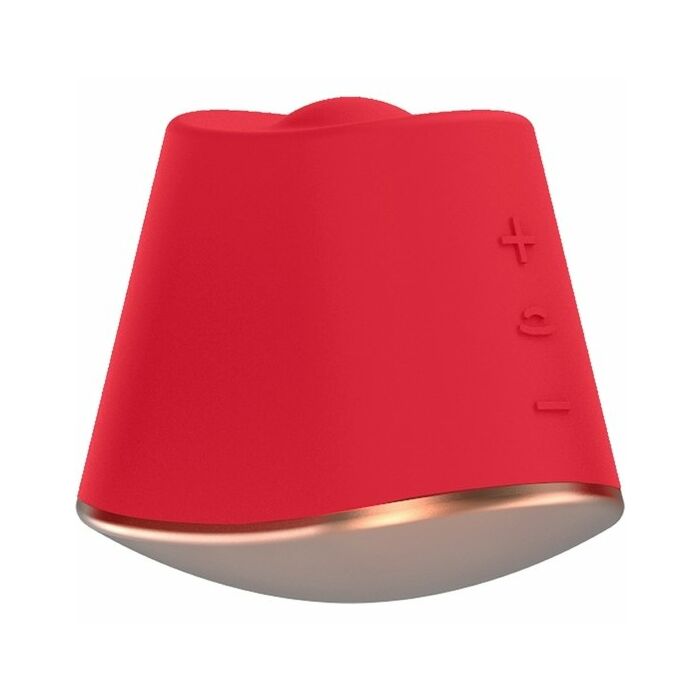 Rotierender & vibrierender Klitorisstimulator - blendend - rot