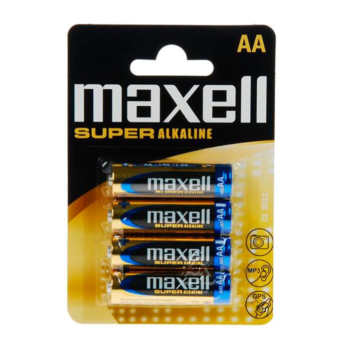 Maxell super alkalisch aa lr6 4uds