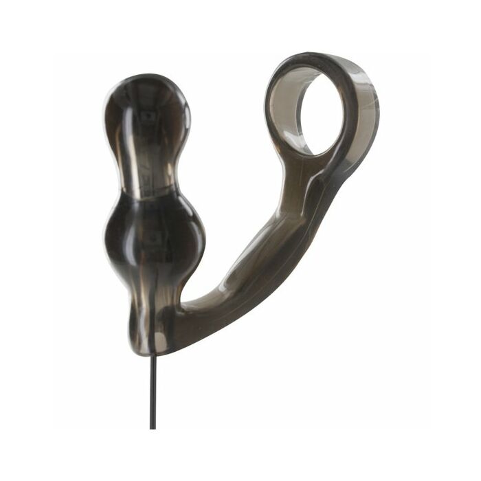 Manpower-Stecker mit Penisring und eine transparente Kontrolle