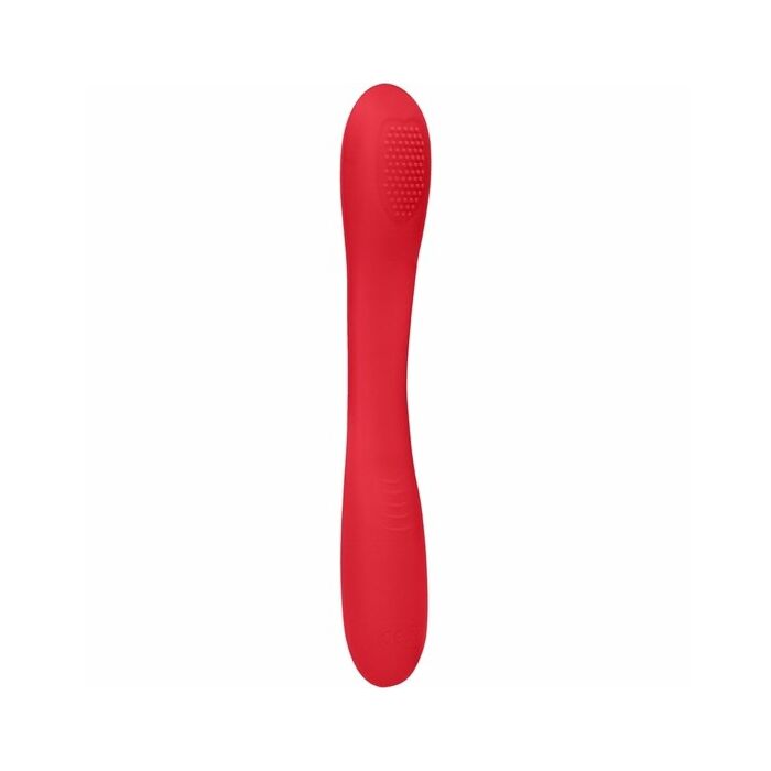 Doppelendiger Vibrator flex rot