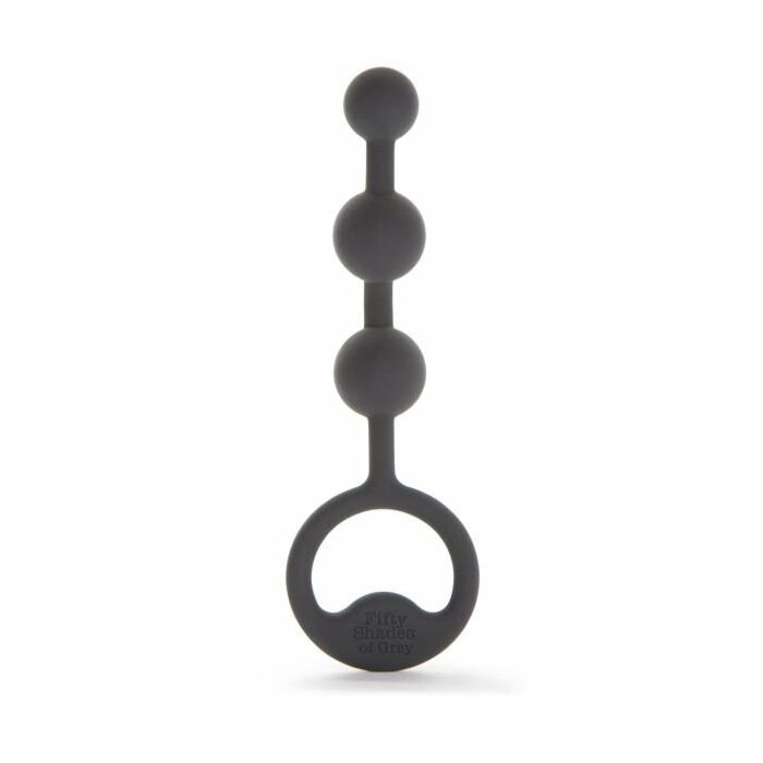 Fünfzig Schattierungen von Grau Perlen Silikon anal